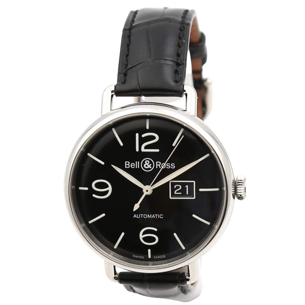 BELL ROSS WW1 96 GRANDE DATE BRWW196 BL ST SCR 45mm Time