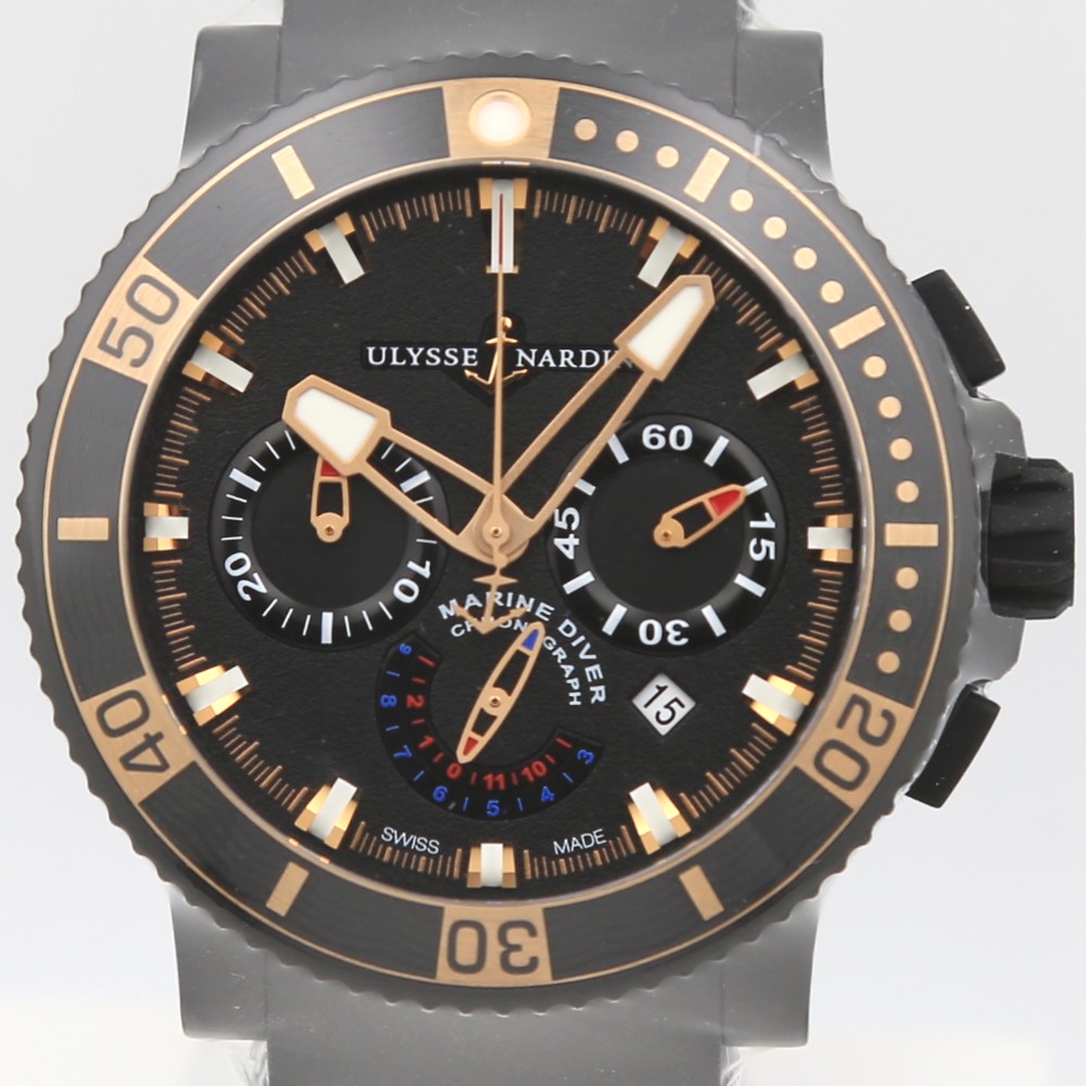 Ulysse Nardin Marine Diver Black Sea Chronograph 353 90 3C 45.8mm