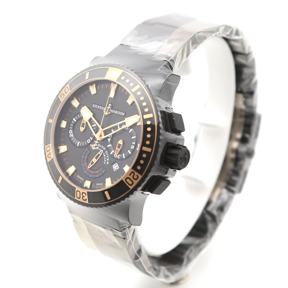 Ulysse Nardin Marine Diver Black Sea Chronograph 353 90 3C 45.8mm